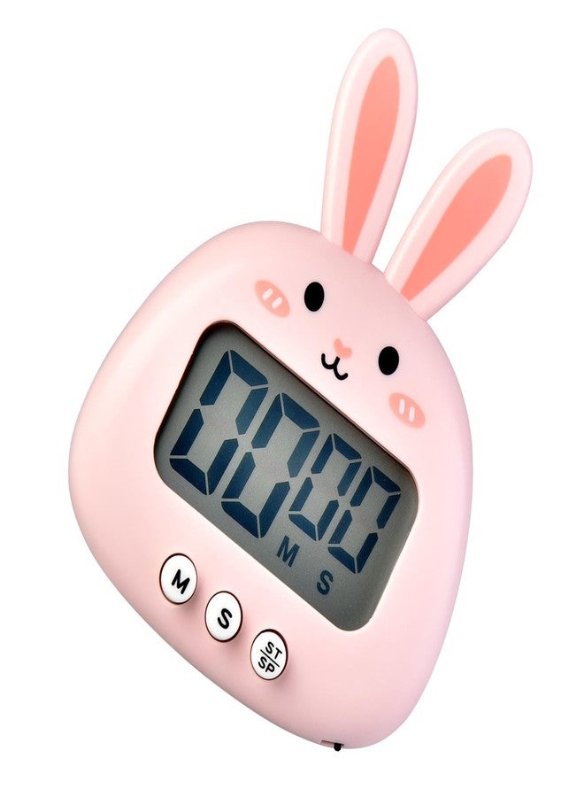 ZIZEV Classroom Timer, Kitchen Timer Magnetic Bunny Digital Countdown Timer, Cute Bunny Magnetic Easy Digital Kitchen Timer for Cooking Bake Accessories Sport Game Classroom - Image 5